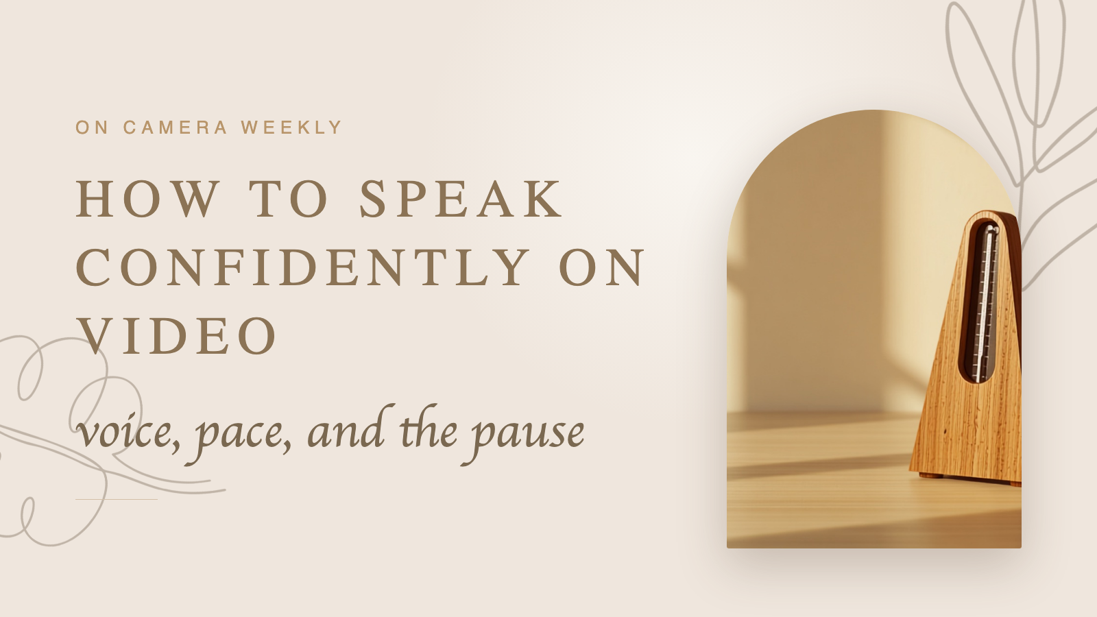 How to speak confidently on video (voice, pace, and the pause) — Authentically You blog