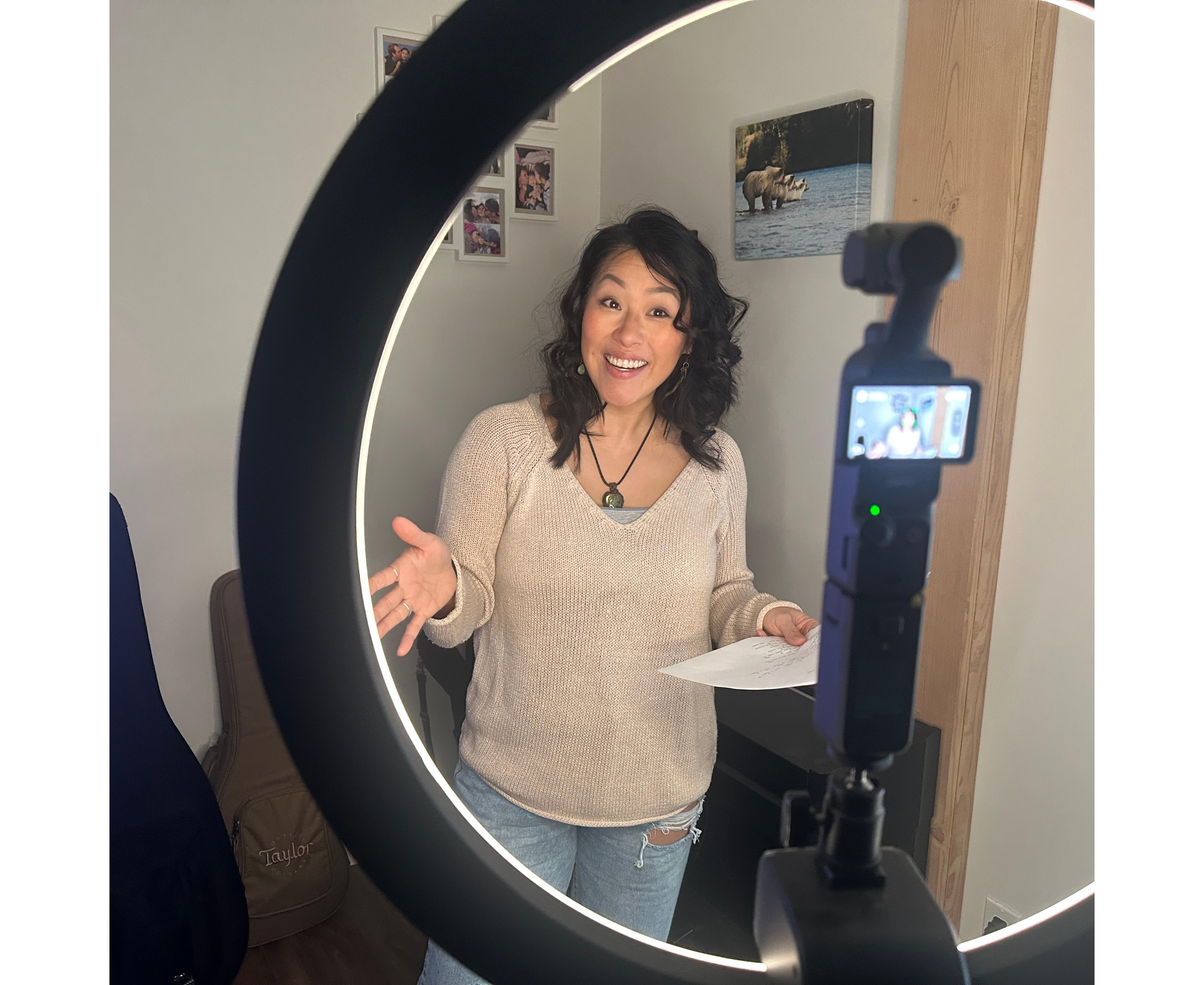 Elfina Luk at camera